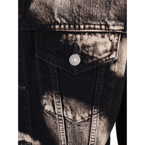 Yohji Yamamoto Pour Homme Washed Denim Jacket Mens 3 M Black He-Y07-534-1 - Picture 6 of 14